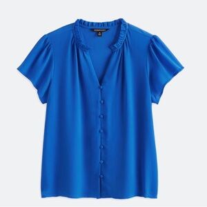 41 Hawthorn Women's Blue Button-Up Blouse
